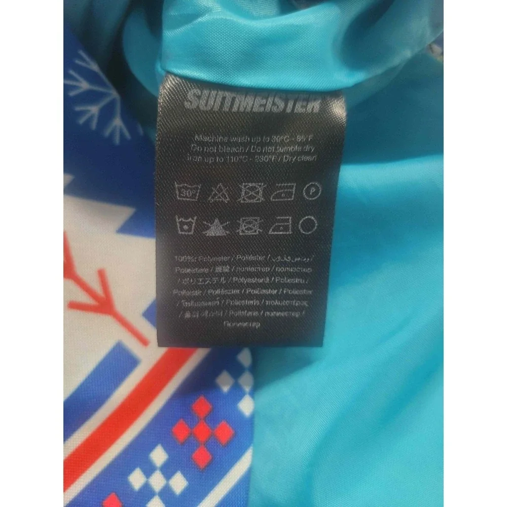 Suitmeister Christmas Blue Nordic 2 Piece Suit + Tie Boy's 12-14Y Holiday